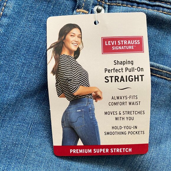Levi Strauss Signature Shaping Perfect Pull on Jeans 8 - Picture 4 of 14
